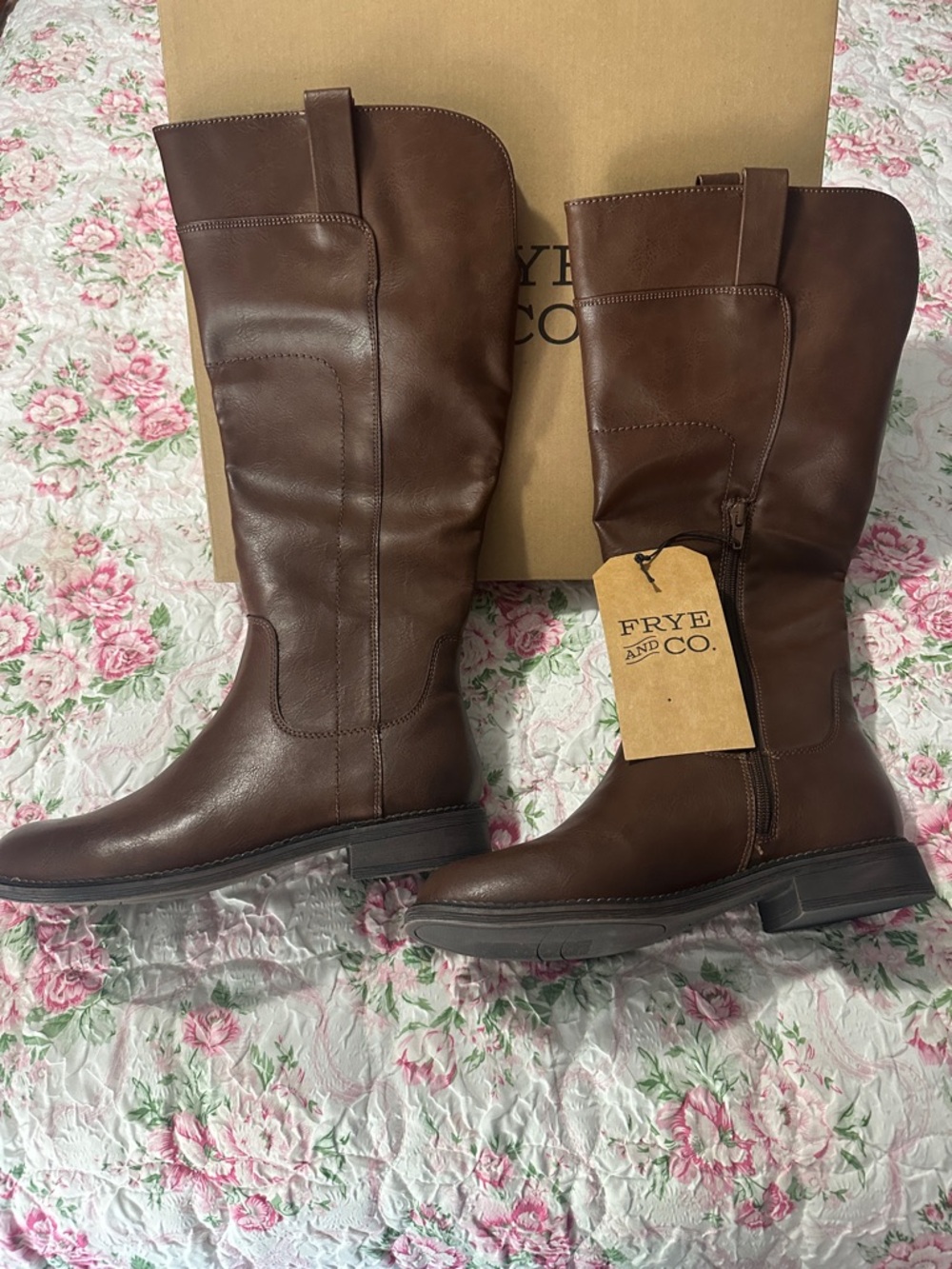 FRYE and Co. Classic Brown Tall Women's Riding Boots
